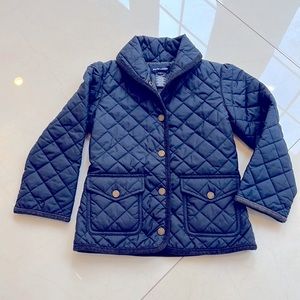 Ralph Lauren girls, quilted water, resistant barn jacket